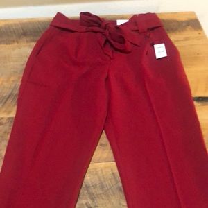 High rise ankle dress pants